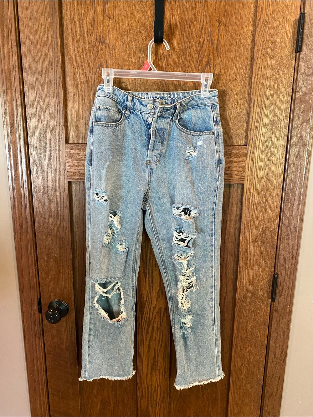 Vanilla Star Distressed Boyfriend Jeans โ Size 5